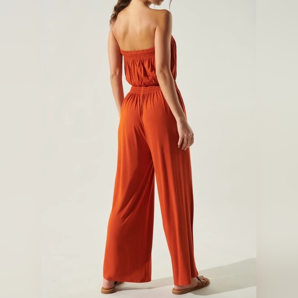 #302 FINAL PRICE 🛑S BOHO, CHIC, SEXY Ayanna Tube Wide Leg Jumpsuit - Picture 3 of 6